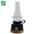 Colshine Bamboo LED Oil Lamp with Flame Light